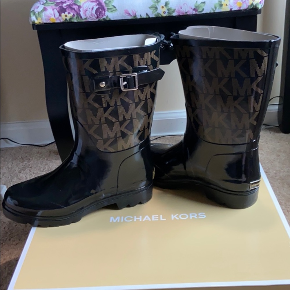 Michael Kors Mid Calf Rain Boots New